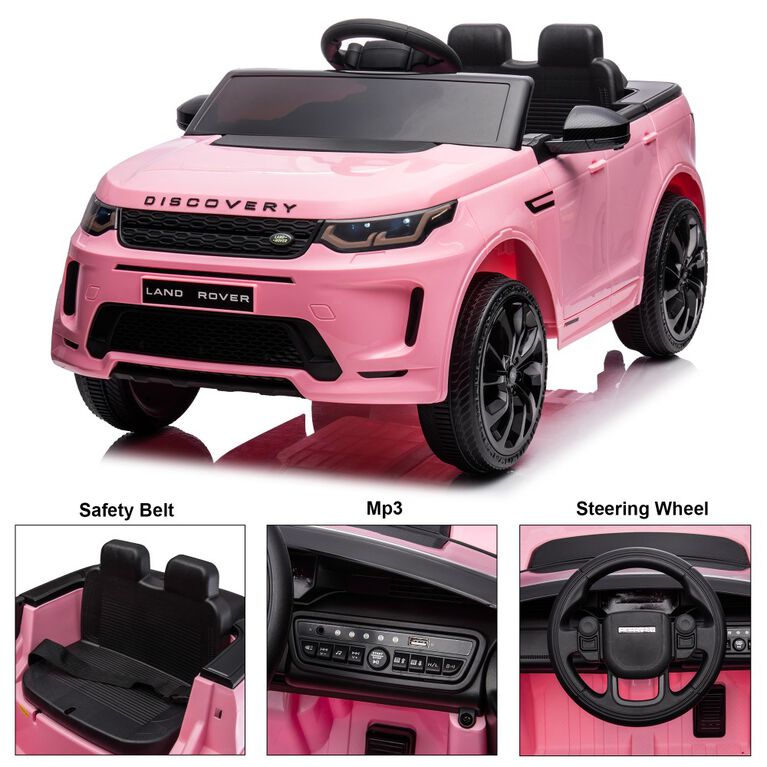 Jouets Voltz Land Rover Discovery avec télécommande, rose