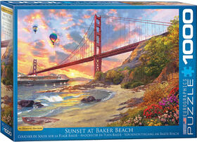 Puzzle 1000 pièces Coucher de soleil à Baker Beach d'Eurographics