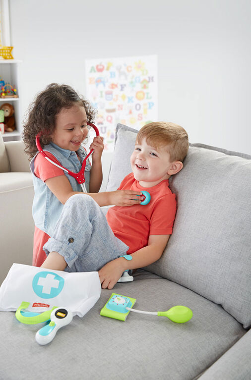 Fisher-Price - Trousse de médecin, 7 éléments, jeu préscolaire