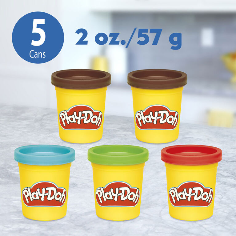 Play-Doh Kitchen Creations Candy Delight Playset with 5 Play-Doh Cans, Non-Toxic