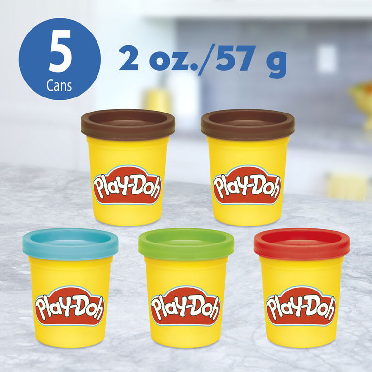 Play-Doh Kitchen Creations, La chocolaterie, avec 5 pots de pâte Play-Doh atoxique