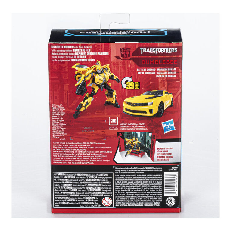 Transformers Toys Studio Series 87 Deluxe Class Transformers: Dark of the Moon Bumblebee Action Figure, 4.5-inch