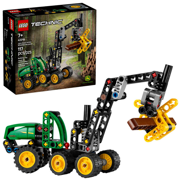LEGO Technic John Deere 1470H Wheeled Harvester Building Toy for Kids, Ages 7+ - 42218