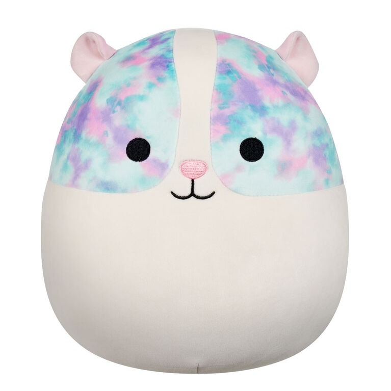 Squishmallows 12" Plush - Rhys the Guinea Pig with Multicolored Eyepatches