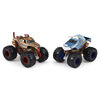 Monster Jam, Official Monster Mutt Vs. Jurassic Attack Color-Changing Die-Cast Monster Trucks, 1:64 Scale