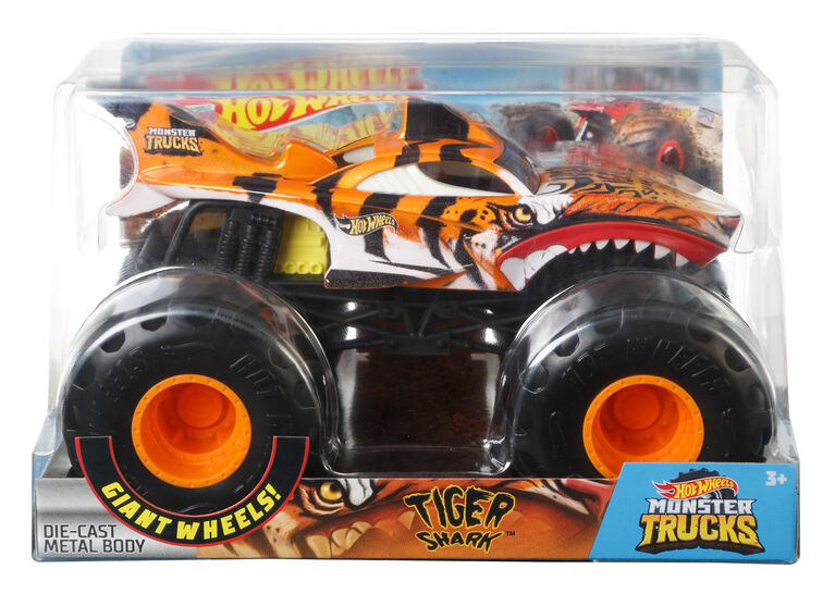 Hot Wheels Monster Trucks 1:24 Tiger Shark Vehicle