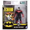 Batman 4-inch Nightwing Action Figure with 3 Mystery Accessories, Mission 4