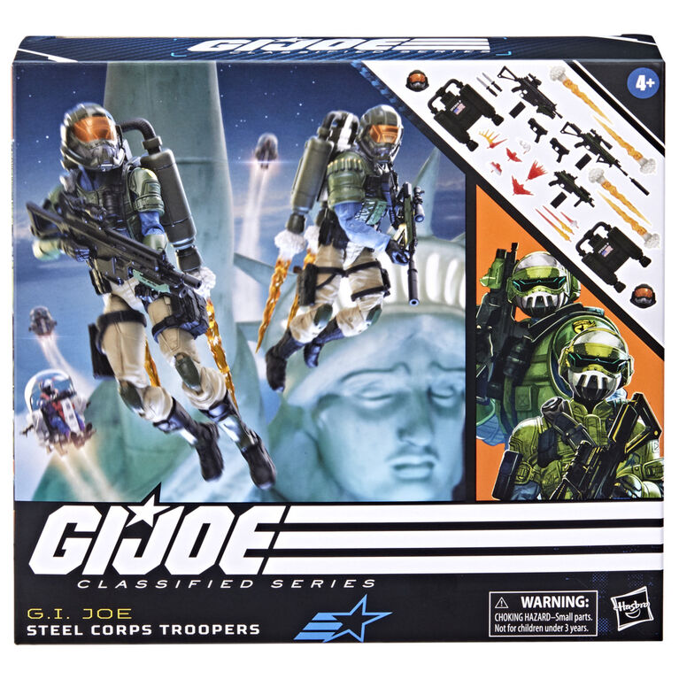 G.I. Joe Classified Series, figurine de collection Steel Corps Troopers 95 de 15 cm, pour filles et garçons