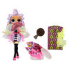 LOL Surprise OMG Dance Dance Dance Miss Royale Fashion Doll with 15 Surprises Including Magic Blacklight, Shoes, Hair Brush, Doll Stand and TV Package