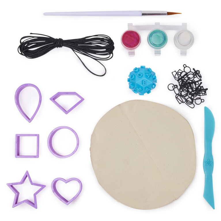 Cool Maker, Clay Your Way, Coffret créatif de poterie avec 6 disques d'argile séchant à l'air, peinture et outils