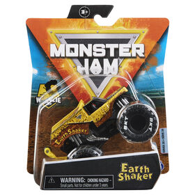 Monster Jam, Official Earth Shaker Monster Truck, Die-Cast Vehicle, Show Time Series, 1:64 Scale