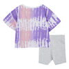 Ensemble T-shirt et Shorts Nike - Gris - Taille 2T