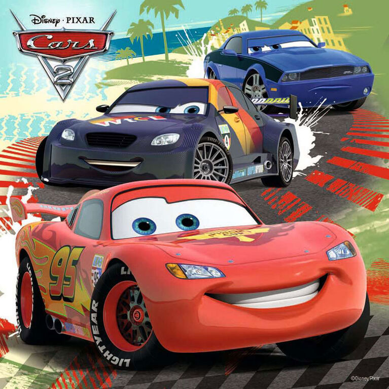 Ravensburger - Disney Pixar - Worldwide Racing Fun Puzzle 3 x 49pc
