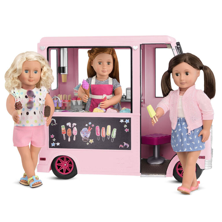 Our Generation Sweet Stop Ice Cream Truck - Pink