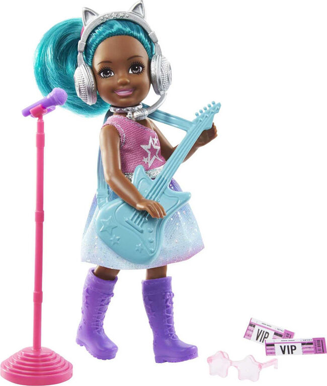 ​Barbie Chelsea Can Be Playset with Brunette Chelsea Rockstar Doll and Accessories