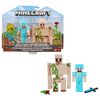 Minecraft Craft-a-block Steve and Iron Golem Figures