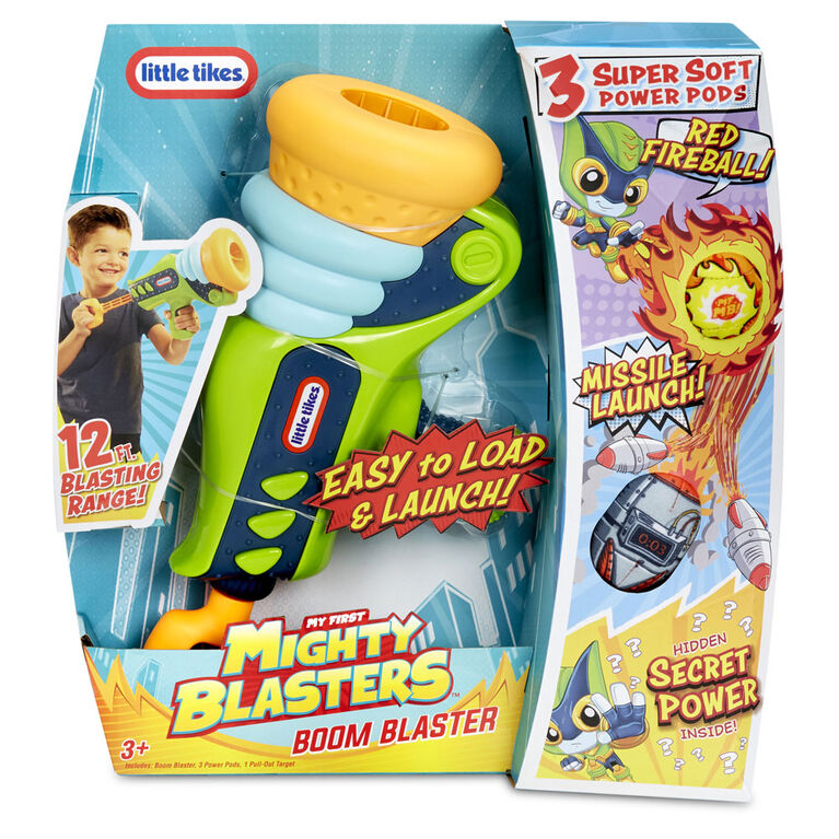 Jouet exploseur choc Mighty Blasters avec 3 cartouches puissantes et souples de Little TikesMC