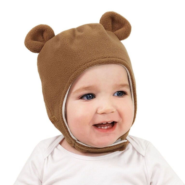 Chapeaux Animaux en Polaire pour Enfants | Ours Brun