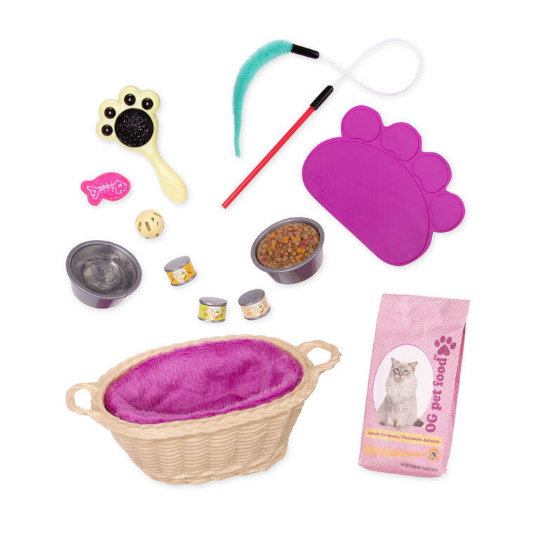 Our Generation, Cat Pet Set Accessory for 18-inch Dolls
