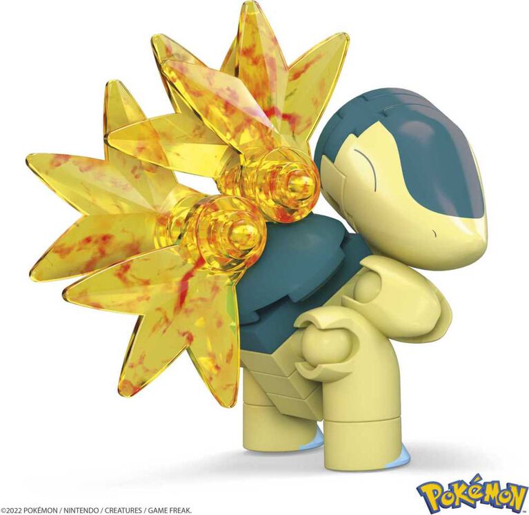 MEGA Pokemon Cyndaquil building set with 28 pieces and Poke Ball