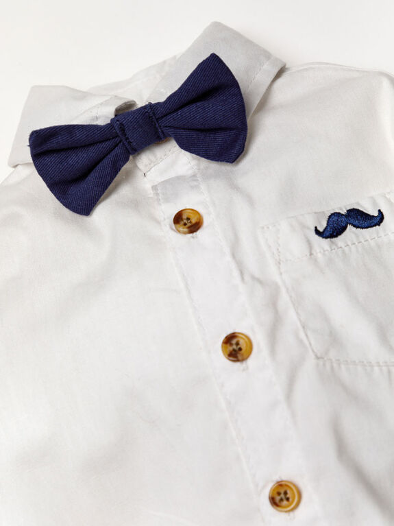 Ensemble de bretelles garçon Little Gent bleu marine 0-3M