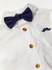 Ensemble de bretelles garçon Little Gent bleu marine 0-3M