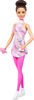 Barbie Careers Figure Skater Doll & Accessories, Brunette in Removable Skate Outfit with Trophy