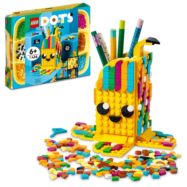 LEGO DOTS Cute Banana Pen Holder 41948 DIY Craft Decoration Kit (438 Pieces)