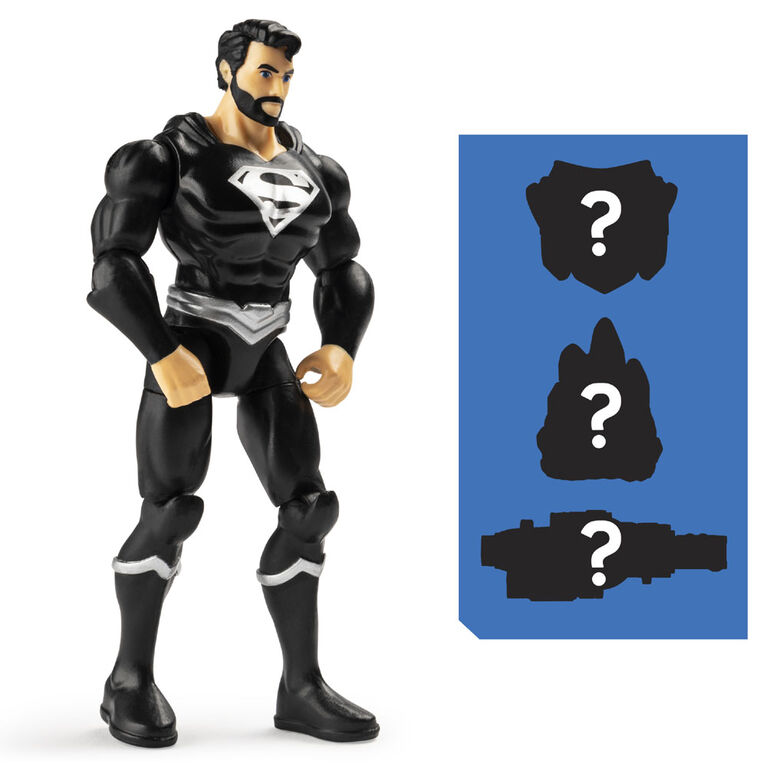 DC Comics 4-Inch Superman Action Figure with 3 Mystery Accessories