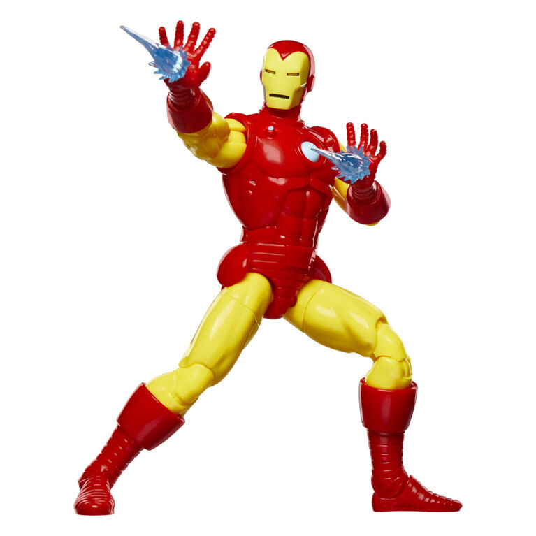 Marvel Legends Series Iron Man, Avengers Retro Marvel Comics Secret Wars Collectible 6 Inch Action Figure