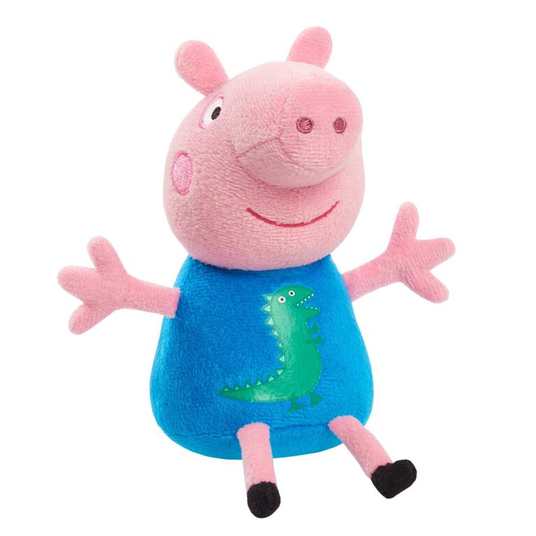 Peppa Pig 8-Inch Bean Plush George Pig, Super Soft and Cuddly Small Plush Stuffed Animal