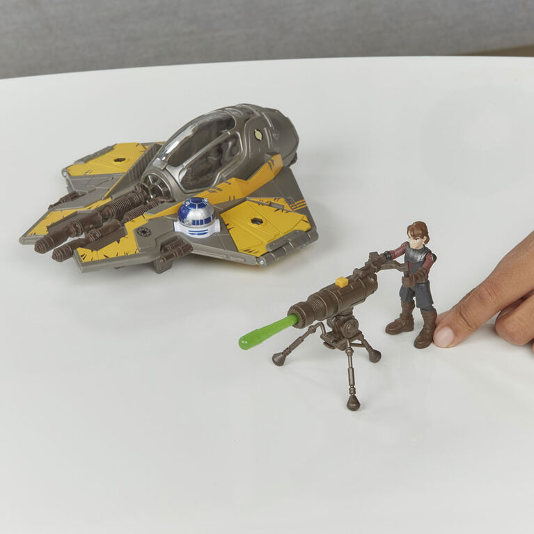Star Wars Mission Fleet Stellar Class Anakin Skywalker Jedi Starfighter 2.5-Inch-Scale Figure and Vehicle
