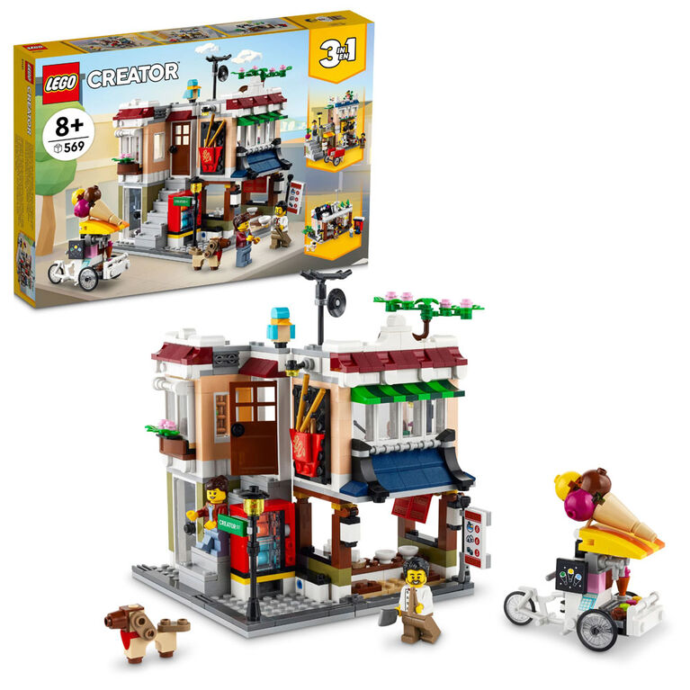 LEGO Creator 3in1 Downtown Noodle Shop 31131 Building Kit (569 Pieces)
