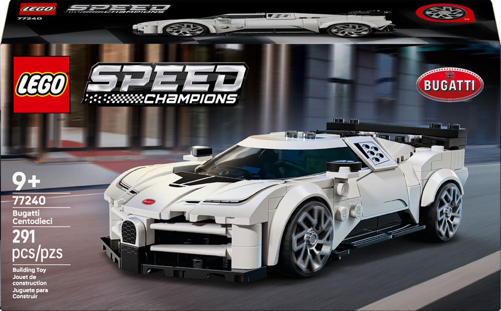 LEGO Speed Champions Bugatti Centodieci Hyper Sports Car Toy for Kids, Boys & Girls, Ages 9+ - 77240