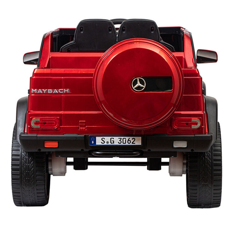 KidsVip 12V Kids and Toddlers Mercedes G650s Maybach 4WD Ride On Car w/Remote Control - Red - English Edition