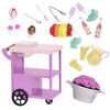 Our Generation, Patio Treats Trolley, Rolling Play Food Cart for 18-inch Dolls