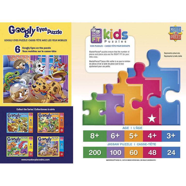 Googly Eyes Right Fit 48 Piece Kids Puzzle - English Edition