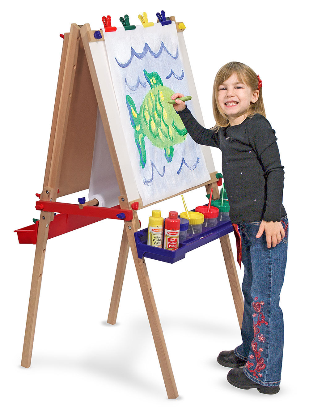 Melissa Doug Deluxe Standing Art Easel Toys R Us Canada