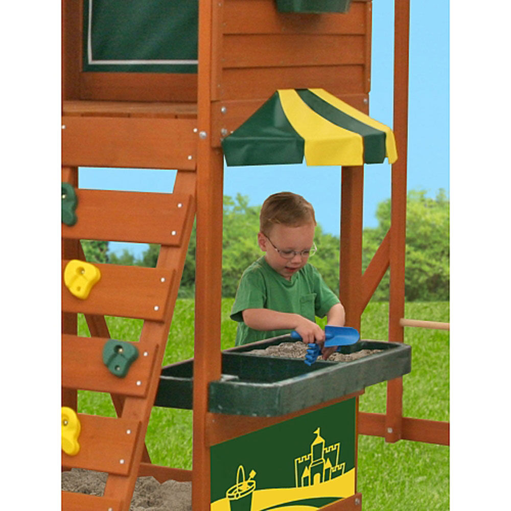 kidkraft sandy cove wooden playset