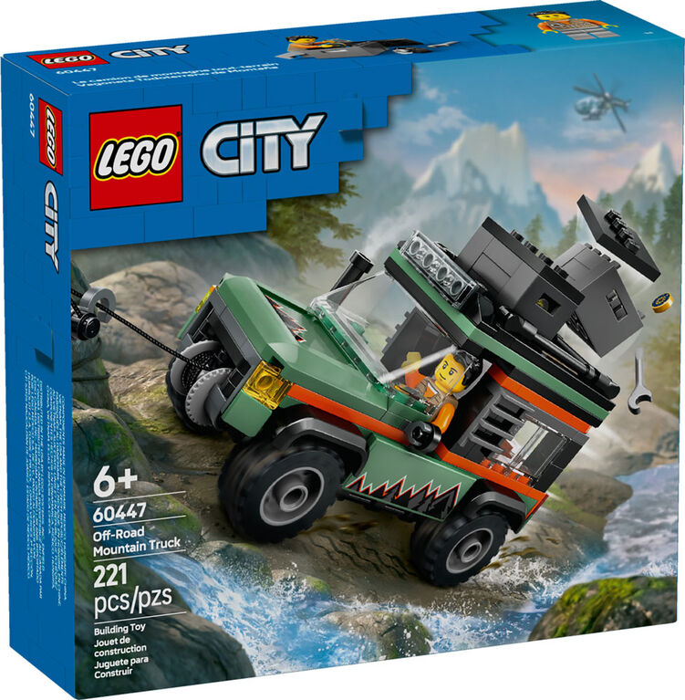 LEGO City Off-Road 4x4 Mountain Truck Building Toy - Fun Gift Idea for Birthdays and Holidays - 60447