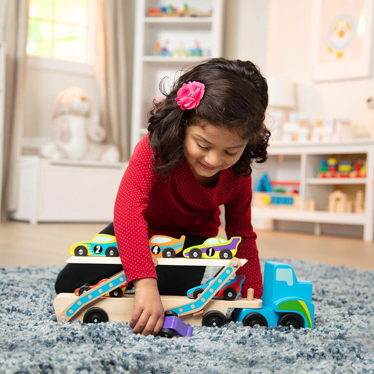 Melissa and Doug - Mega Race-Car Carrier