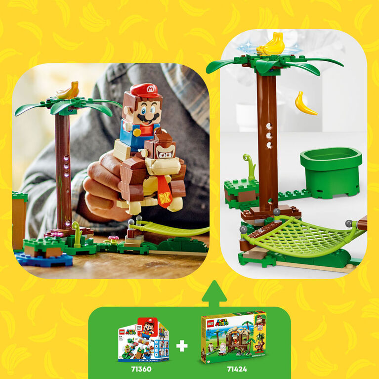 LEGO Super Mario Ensemble d'extension La cabane de Donkey Kong 71424 Ensemble de jeu de construction (555 pièces)