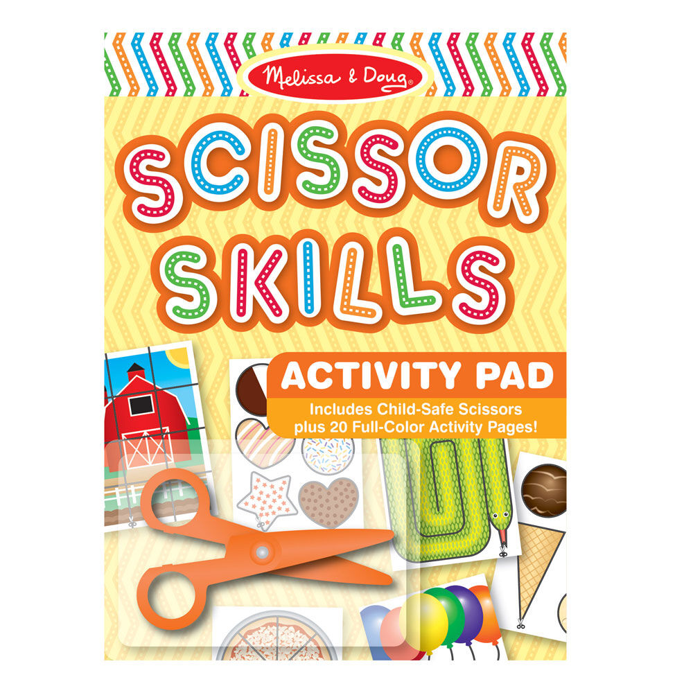 Melissa Doug Scissor Skills Activity Book With Pair of Child Safe Scissors 20 Pages English Edition