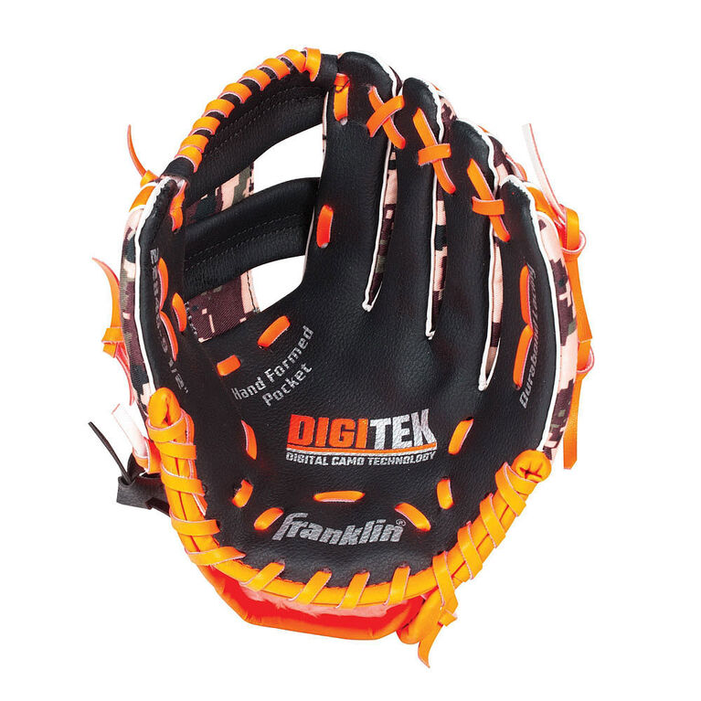 Gant de baseball Cammo Digitek de 24,1 cm (95 po) - Noir/Orange