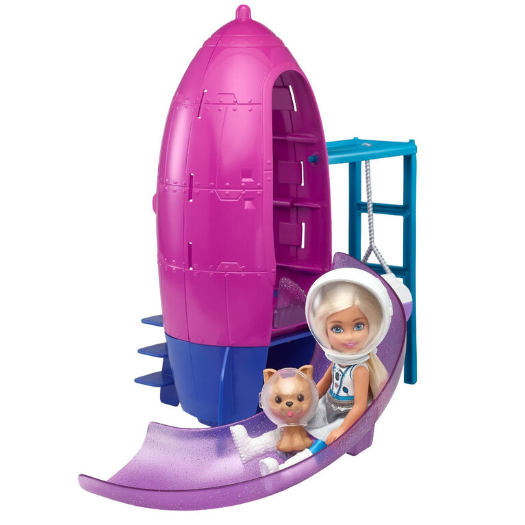 Barbie Space Discovery Chelsea Doll and Rocket Ship - Themed Playset with Puppy