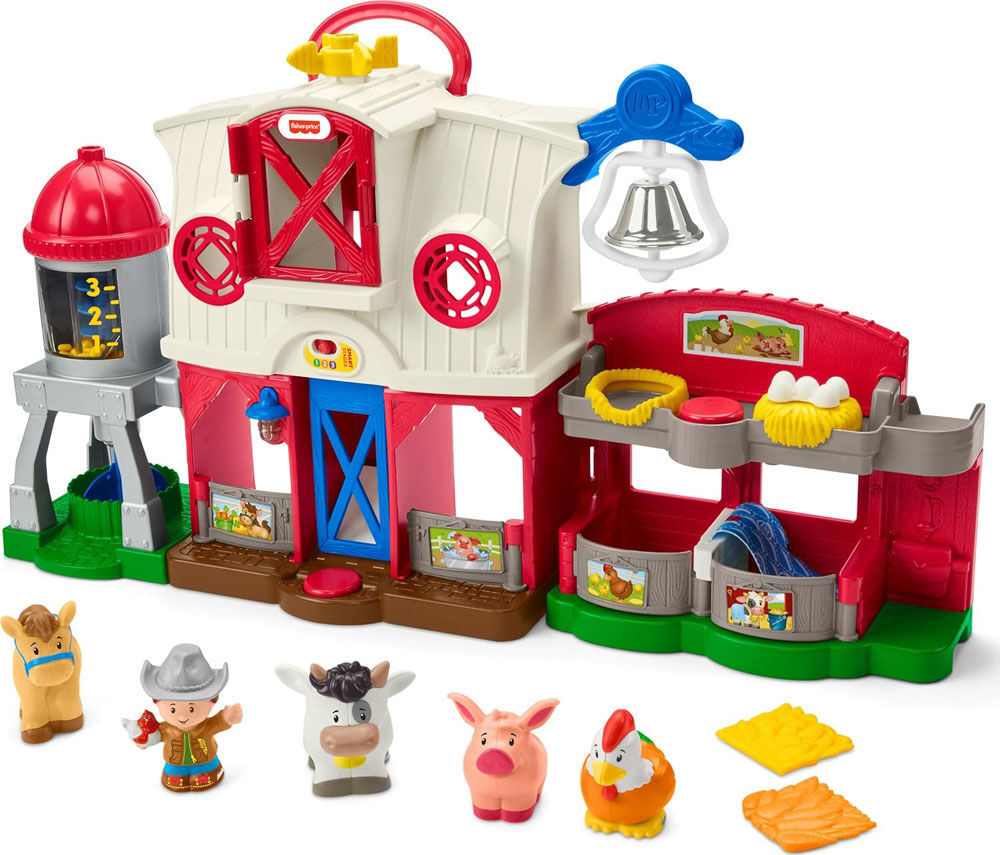 Fisher-Price Little People Caring Fun Animal Farm Playset Toddler Learning Toy, Multilanguage Version