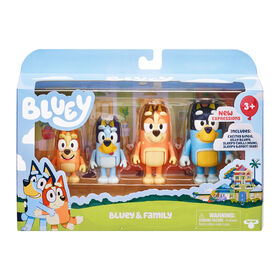Bluey S5 Figure 4Pack - Nouvelles Expressions