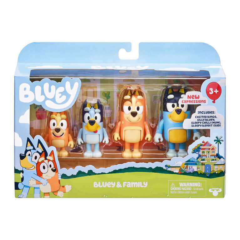 Bluey S5 Figure 4Pack - New Expressions