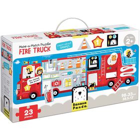 Casse-tête de camion de pompiers à assembler
