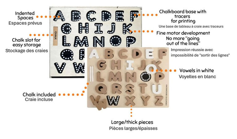Creative Beginning - Alphabet Chalkboard Puzzle